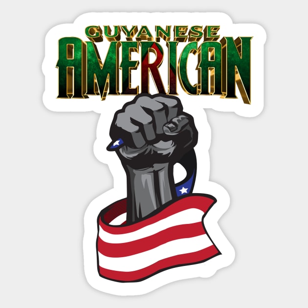 Guyanese American Sticker by UnOfficialThreads